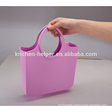 China Professional Manufacturer High Quality Factory Price Silicone Waterproof Jelly Candy Color Silicone Lady Silicone Tote Bag